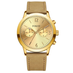 Minimalist Watch Wristwatch Luxury Mesh Strap Custom Logo Multi-function Fashion Alloy Case Leather Strap Men Wristwatch Hand Quartz Watch Chronograph Manufacturer for Men
