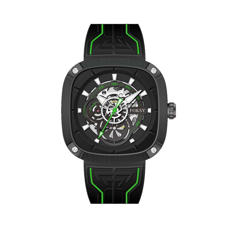 Top Chinese Auto Movement Luxury Stainless Steel Back Wrist Mechanical Skeleton Automatic Watch for Men