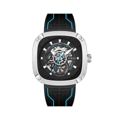 Top Chinese Auto Movement Luxury Stainless Steel Back Wrist Mechanical Skeleton Automatic Watch for Men