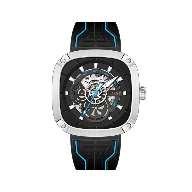 Top Chinese Auto Movement Luxury Stainless Steel Back Wrist Mechanical Skeleton Automatic Watch for Men