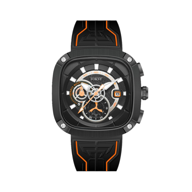Classic Original Waterproof Minimalist Wrist Luxury Stainless Steel Square Shape Watch for Men