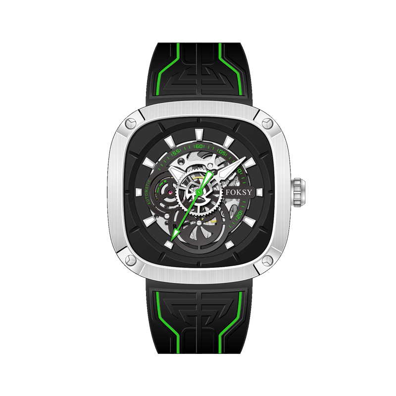 Top Chinese Auto Movement Luxury Stainless Steel Back Wrist Mechanical Skeleton Automatic Watch for Men