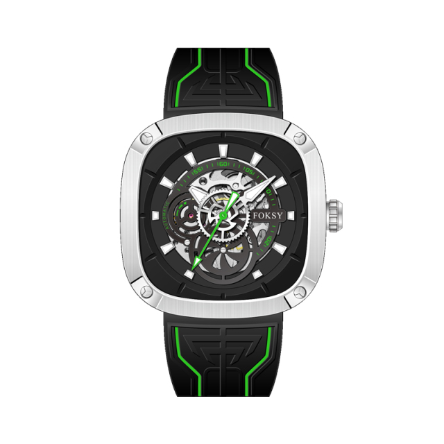 Top Chinese Auto Movement Luxury Stainless Steel Back Wrist Mechanical Skeleton Automatic Watch for Men