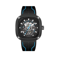 Top Chinese Auto Movement Luxury Stainless Steel Back Wrist Mechanical Skeleton Automatic Watch for Men