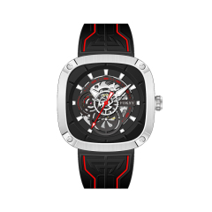 Top Chinese Auto Movement Luxury Stainless Steel Back Wrist Mechanical Skeleton Automatic Watch for Men