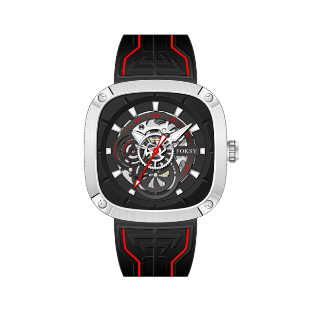 Top Chinese Auto Movement Luxury Stainless Steel Back Wrist Mechanical Skeleton Automatic Watch for Men