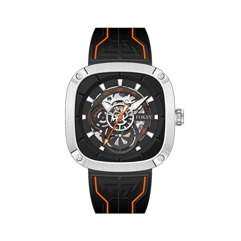 Top Chinese Auto Movement Luxury Stainless Steel Back Wrist Mechanical Skeleton Automatic Watch for Men