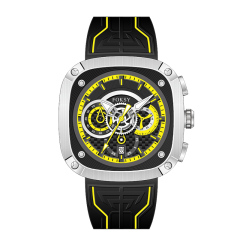 OEM ODM Alloy Custom Logo Men Leather Strap Fashion Wrist Square Quartz Chronograph Luxury Watch For Men