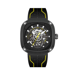Top Chinese Auto Movement Luxury Stainless Steel Back Wrist Mechanical Skeleton Automatic Watch for Men