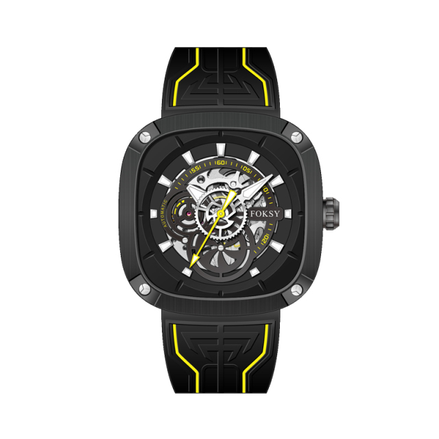 Top Chinese Auto Movement Luxury Stainless Steel Back Wrist Mechanical Skeleton Automatic Watch for Men
