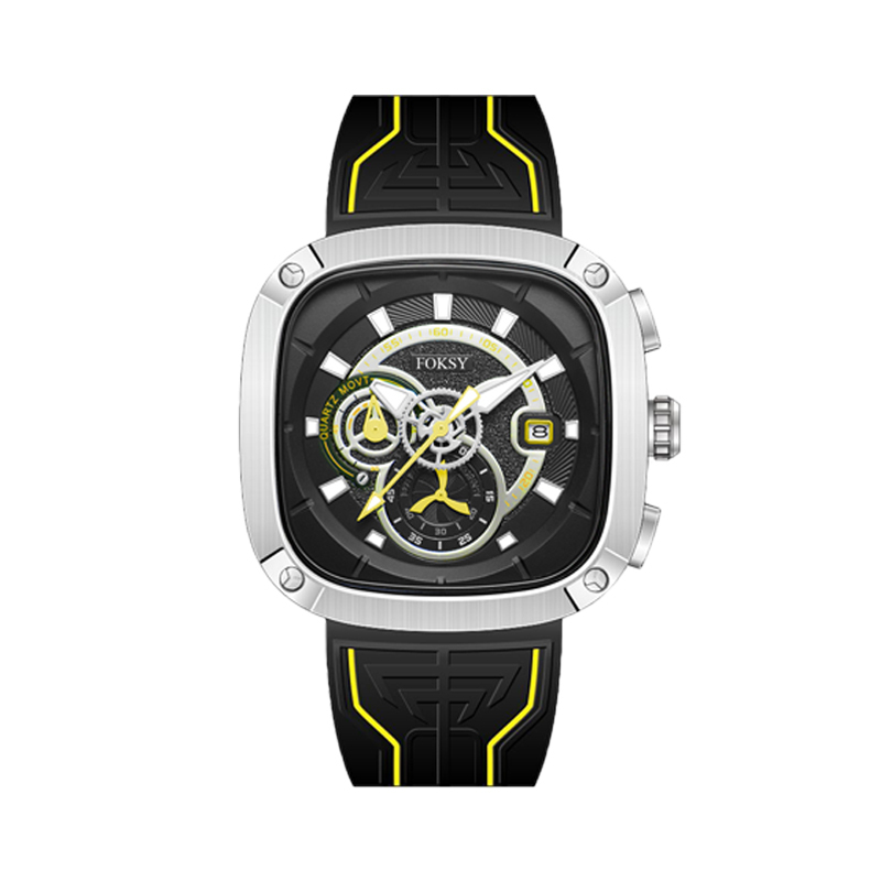 Classic Original Waterproof Minimalist Wrist Luxury Stainless Steel Square Shape Watch for Men