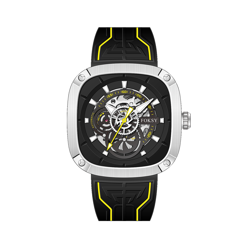 Top Chinese Auto Movement Luxury Stainless Steel Back Wrist Mechanical Skeleton Automatic Watch for Men