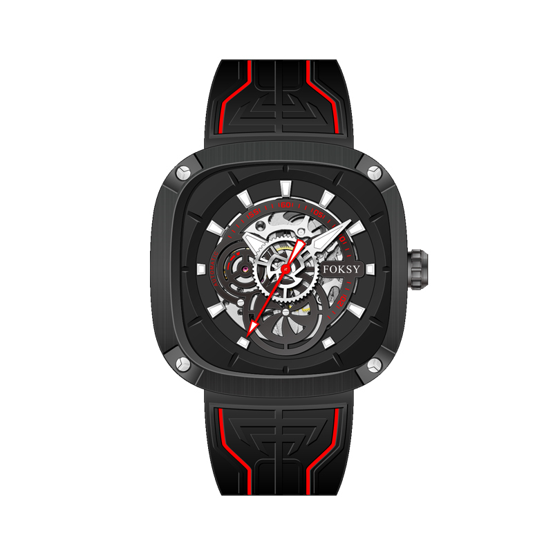 Top Chinese Auto Movement Luxury Stainless Steel Back Wrist Mechanical Skeleton Automatic Watch for Men
