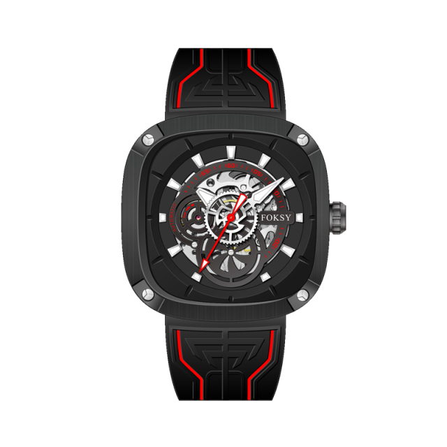 Top Chinese Auto Movement Luxury Stainless Steel Back Wrist Mechanical Skeleton Automatic Watch for Men