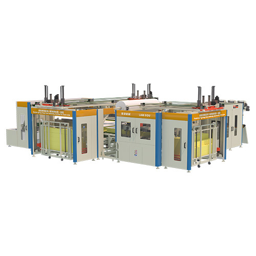 Pocket spring integrated assembly machine for cube