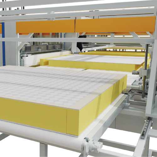 Pocket spring integrated assembly machine for cube