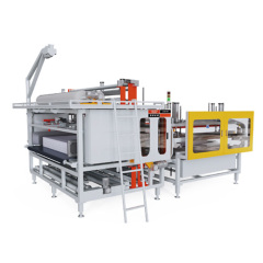 Automatic mattress film packing machine