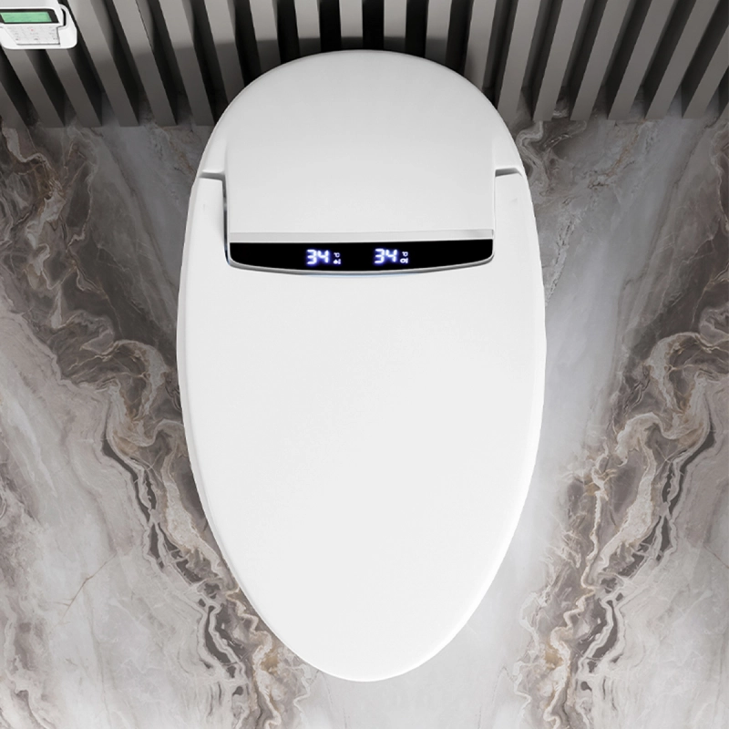 1.28 GPF Single Flush Toilet with Intelligent Smart Bidet Seat and Wireless Remote Control, Chair Height, Auto Flush, Auto Open & Auto Close