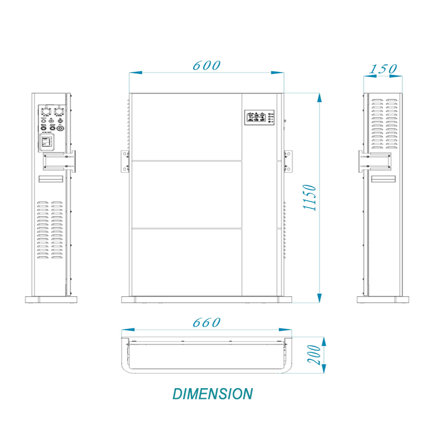 3.5KW/5KW Off-Grid Home Energy Storage System 10.24kWh
