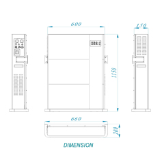 3.5KW/5KW Off-Grid Home Energy Storage System 10.24kWh