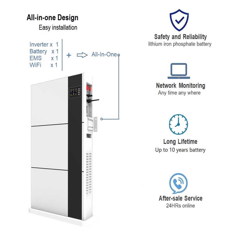 3.5KW/5KW Off-Grid Home Energy Storage System 10.24kWh