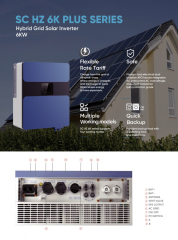 Hybrid Solar Inverter 6KW/DC48V MPPT ON/OFF Grid