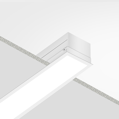 Wall mounted installation ZETA 3.8 Linear Recessed led light