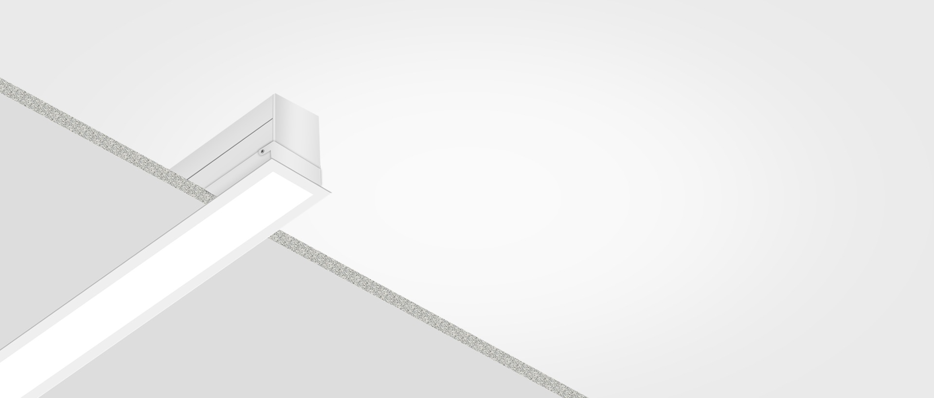 Wall mounted installation ZETA 2.3 recessed linear led light