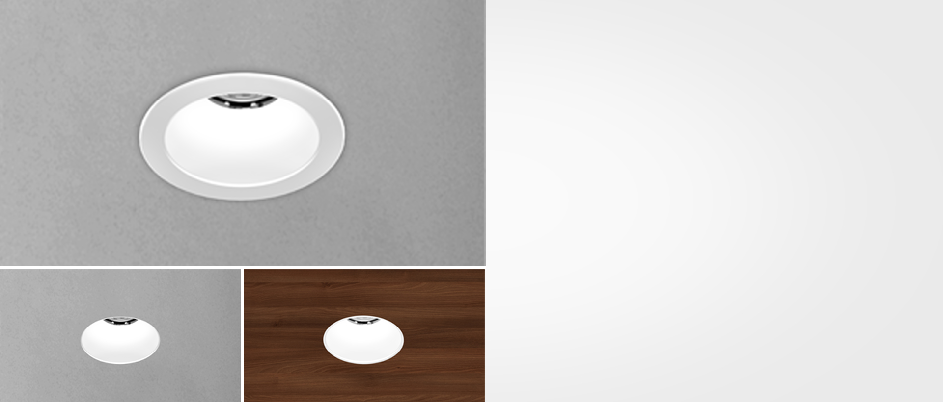 trimless led downlight in wood ceiling