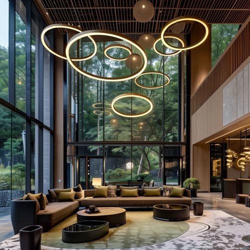 architectural lighting for hotel lobby