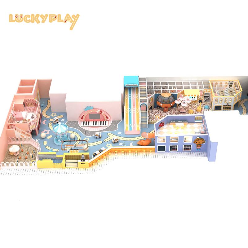 Indoor playhouse soft play area