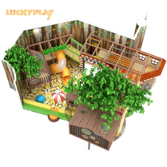 Jungle themed children's indoor play equipment