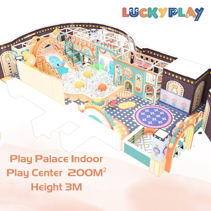 200M² Visitor Attraction Play Palace Indoor Play Center