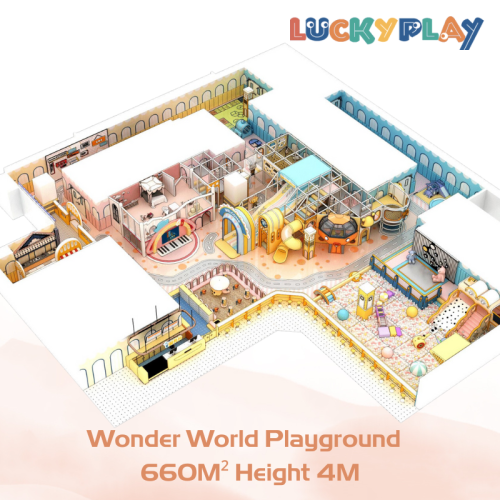 660M² Kids Loved Wonder World Indoor Play Ground