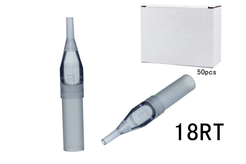 RT18--250pcs  Grey Plastic Disposable Tattoo Tips