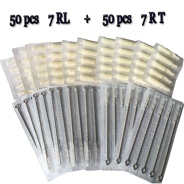 7RL Tattoo needles+ 7RT  Disposable White Tips
