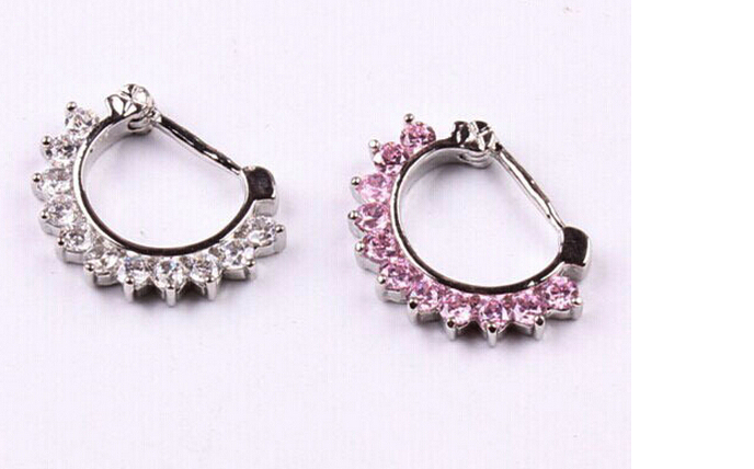 2pcs U shaped nose ring Hot Stainless Steel Nose Open Hoop Ring Earring