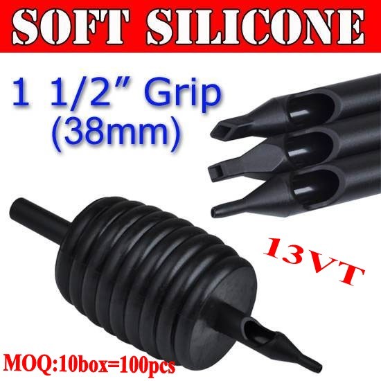 100pcs 13VT Soft Silicone Disposable Grips 38MM