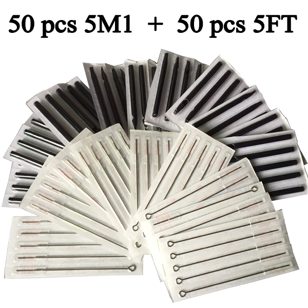 5M1 Tattoo needles+ 5FT Disposable  Long Tips