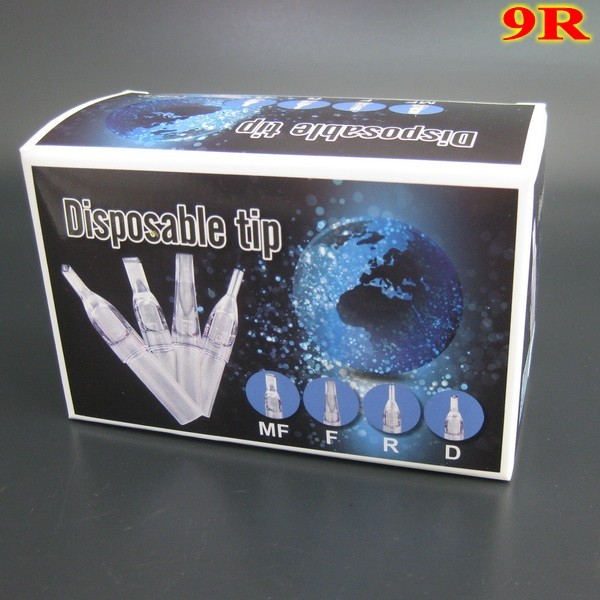 9R- 250pcs Clear Plastic Disposable Tips