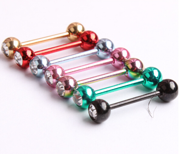 5 PCS Allergy of long rod tongue tongue bone screw nails a barbell