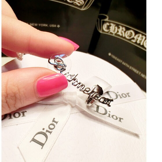 Personality letters ear clip NEW Fashion Ear Hook Plated Crystal Rhinestone Stud Ear