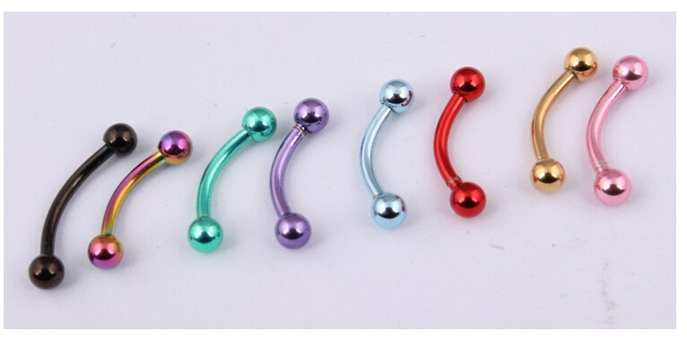 Lot of 5 Eyebrow nail Bending bar mahjong plug and colorful eyebrow nail