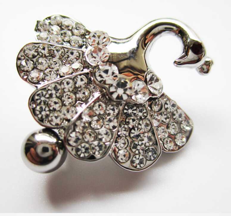 Body Surgical Piercing Jewelry Steel Navel Ring Belly Button Bar Star New