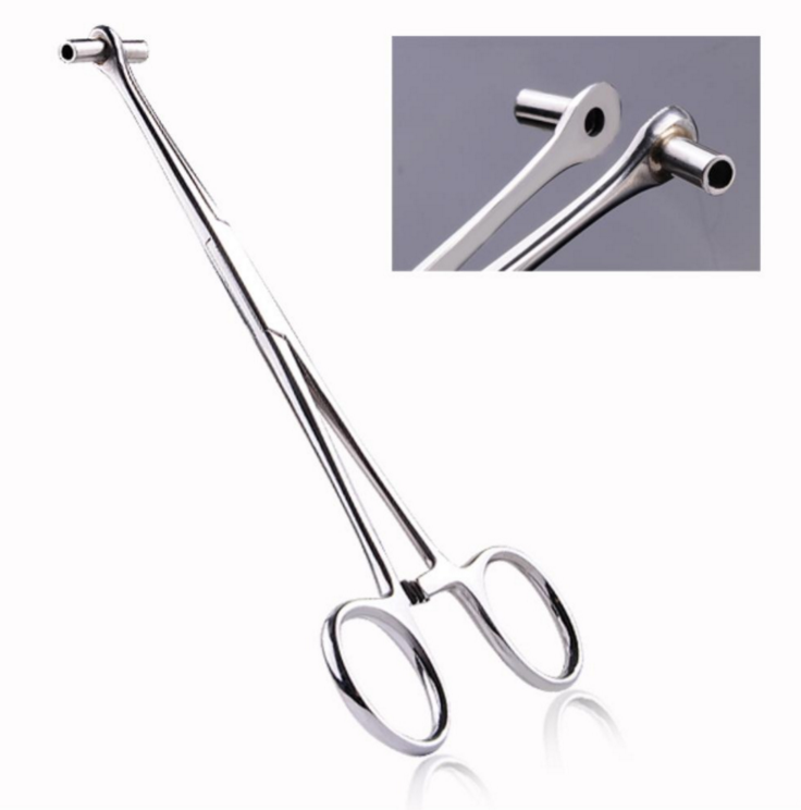 Top Grade Stainless Steel Tongue Lip Belly Nose Septum Body Piercing Accessory Tool Forcep