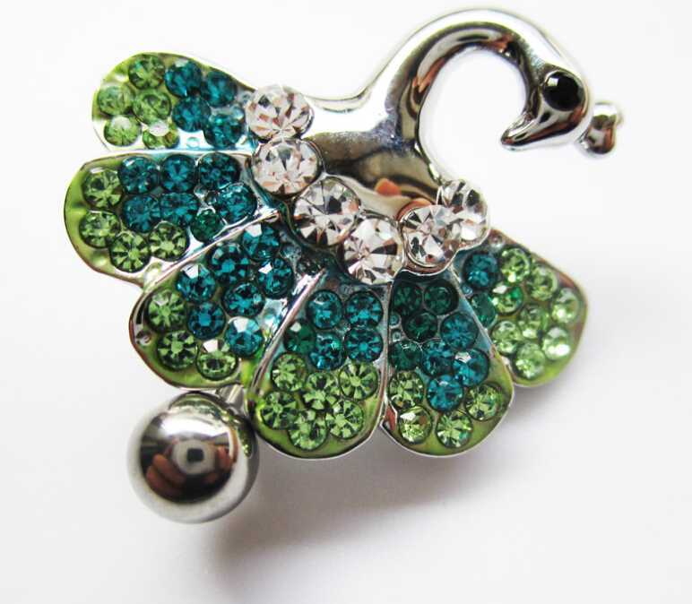 Body Surgical Piercing Jewelry Steel Navel Ring Belly Button Bar Star New