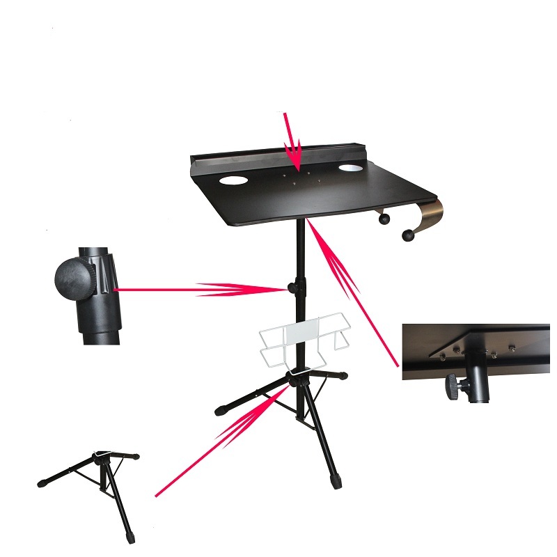 Portable Tattoo Studio Compact Stand Table Travel Desk Tray