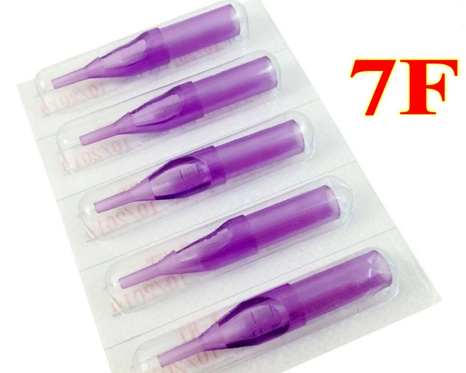 7F- 250pcs Purple Plastic Disposable Tips