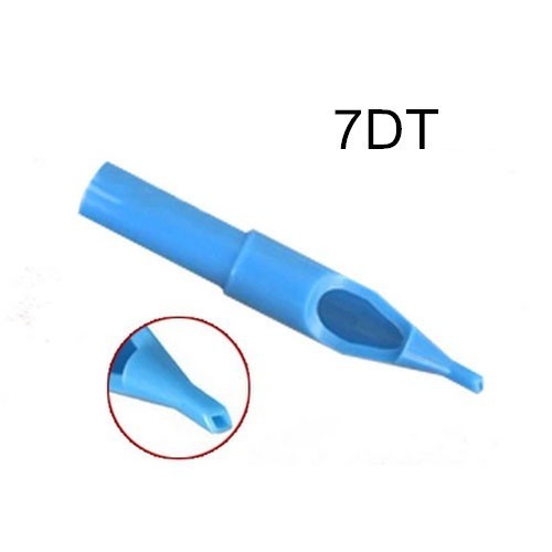 7D- 250pcs Blue Disposable Tattoo Nozzle Tips for Needles