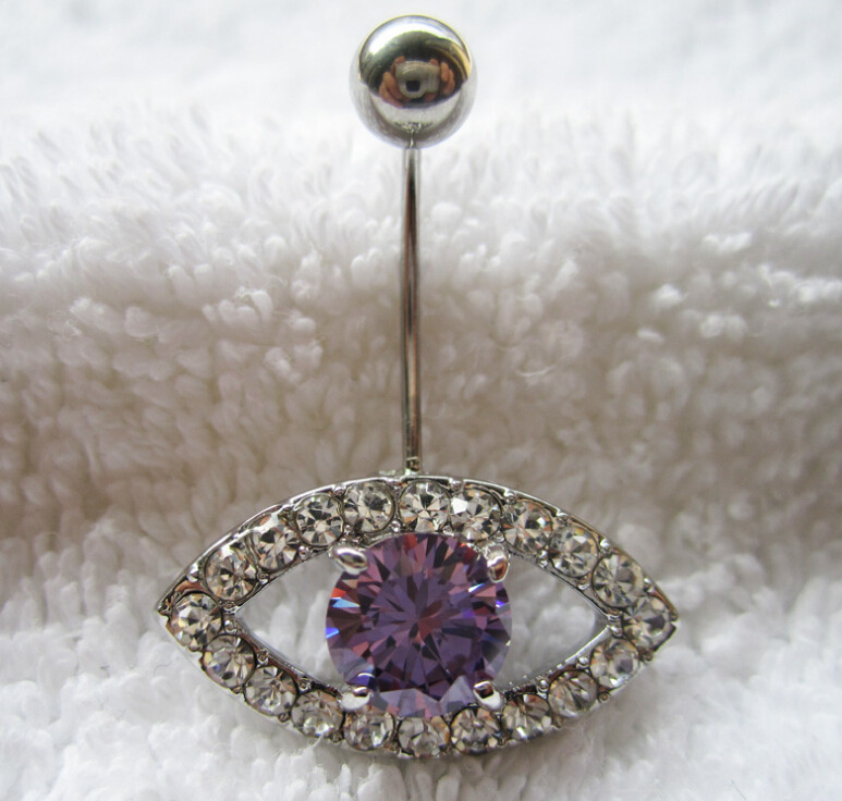 eyes Navel Rings Clear Body Surgical Piercing Jewelry